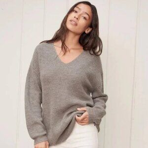Jenni Kayne Alpaca Cabin Sweater in Clay (XS)